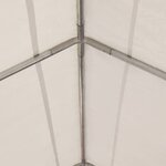 vidaXL Chapiteau de jardin PVC 4x6 m Rouge et blanc