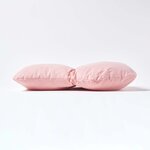 Coussin lombaire ergonomique en coton  Rose - HOMESCAPES