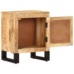 vidaXL Table de chevet 40x30x50 cm Bois de manguier massif