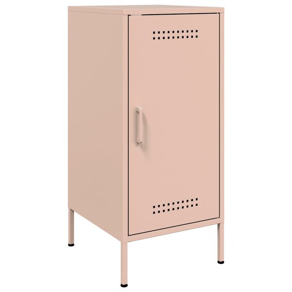vidaXL Buffet rose 36x39x79 cm acier laminé à froid