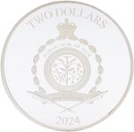 Pièce de monnaie en Argent 2 Dollars g 31.1 (1 oz) Millésime 2024 SCOOBY DOO RUH ROH