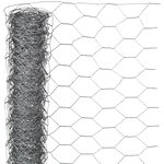 Nature Grillage métallique hexagonal 1 x 10 m 40 mm Acier galvanisé
