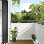 vidaXL Écran de balcon blanc 90x700 cm 100  polyester oxford