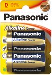 Lot de 2 Piles Alcaline Power LR20/D (Mono) 1,5 V PANASONIC