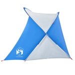 vidaXL Tente de plage bleu azuré escamotable imperméable