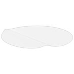 vidaXL Protecteur de table transparent Ø 90 cm 2 mm PVC