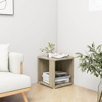 vidaXL Table d'appoint Chêne sonoma 33x33x34 5 cm Aggloméré