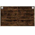 vidaXL Armoire à vitrine chêne fumé 100x8 5x58 cm bois d'ingénierie