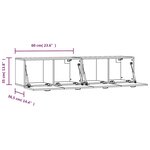 vidaXL Armoires murales 2Pièces Chêne brun 60x36 5x35cm Bois d'ingénierie