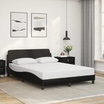 vidaXL Cadre de lit sans matelas noir 140x200 cm similicuir