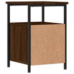 vidaXL Tables de chevet 2Pièces chêne marron 34x35 5x50cm bois ingénierie