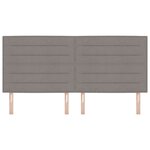 vidaXL Tête de Lit Design Lignes Taupe 200 cm Tissu