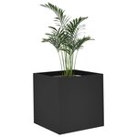 vidaXL Jardinière noir 40x40x40 cm bois d'ingénierie