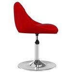 vidaXL Chaises à manger pivotantes lot de 4 Rouge bordeaux Velours