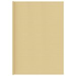 vidaXL Tapis de tente beige 400x800 cm PEHD