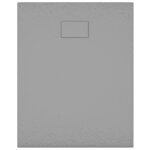 vidaXL Receveur de douche SMC Gris 100x80 cm