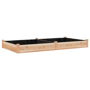 vidaXL Lit surélevé de jardin doublure 240x120x25 cm bois massif sapin