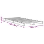 vidaXL Lit de palette sans matelas 90x200 cm bois de pin massif