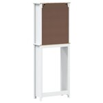 vidaXL Rangement au-dessus de la cuvette BERG blanc bois massif