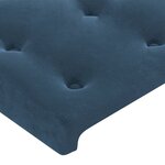 vidaXL Sommier à lattes de lit avec matelas et LED Bleu foncé 80x200cm
