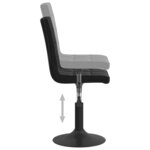 vidaXL Chaises pivotantes à manger lot de 6 noir velours