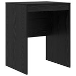 vidaXL Bureau chêne noir avec rangement en bois d'ingénierie