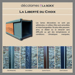 4 Lames décoratives TAURUS pour poteau LA BOXX