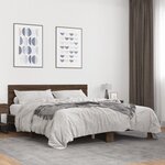 vidaXL Cadre de lit sans matelas chêne marron 160x200 cm