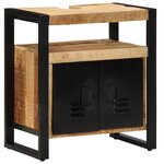 vidaXL Meuble sous lavabo 55x35x60 cm en bois massif brut