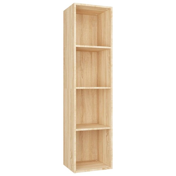 vidaXL Bibliothèque/Meuble TV Chêne sonoma 36x30x143cm Bois ingénierie