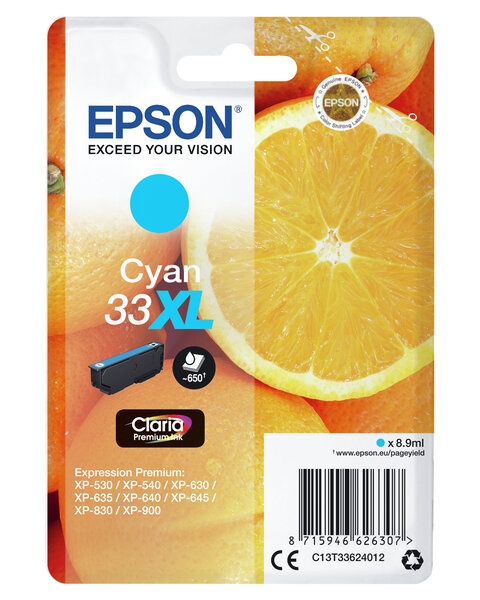 Epson cartouche oranges encre claria cartouche oranges encre claria premium cyan (xl)