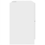 vidaXL Armoire d'évier blanc 78x37x59 cm bois d'ingénierie