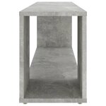 vidaXL Meuble TV Gris béton 100x24x32 cm Bois d'ingénierie