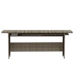 Salon de jardin meuble d'extérieur ensemble de mobilier 6 pièces avec coussins résine tressée gris 02_0016868