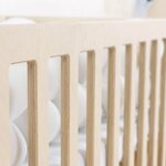 Lit bébé KIPPY 60 x 120 naturel et blanc