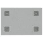 vidaXL Tableau noir magnétique mural Blanc 30x20 cm Verre trempé