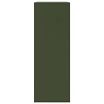 vidaXL Buffet vert olive 67x39x107 cm acier