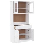 vidaXL Buffet ALTA blanc 77x35x165 cm bois massif de pin