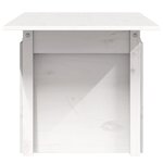 vidaXL Table de jardin blanc 100x50x75 cm bois massif de pin
