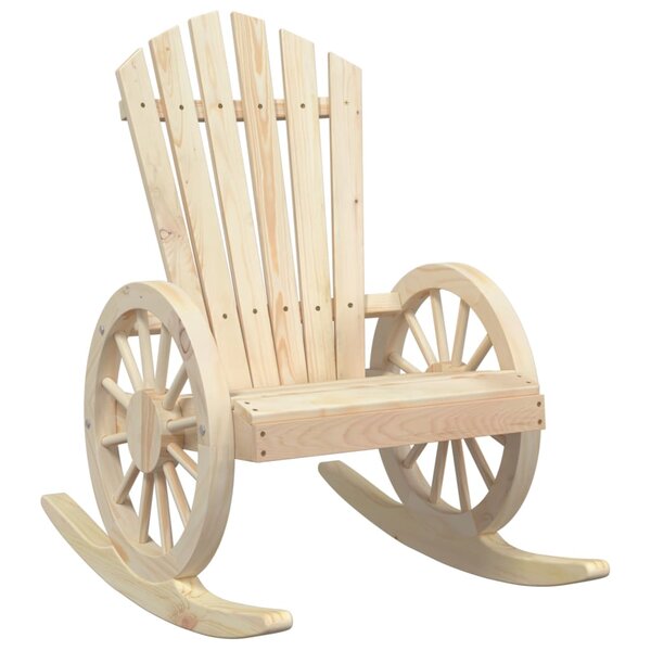 vidaXL Chaise à bascule Adirondack bois de sapin massif