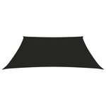 vidaXL Voile d'ombrage 160 g/m² Noir 6x6 m PEHD