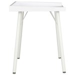 Bureau table poste de travail meuble d'ordinateur informatique étude 90 x 50 x 79 cm blanc 02_0023530