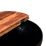 vidaXL Ensemble de table basse 2Pièces Bois récupération massif forme bol