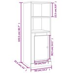 vidaXL Buffet haut chêne sonoma 36x35 5x103 5 cm bois d'ingénierie
