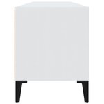 vidaXL Meuble TV blanc 100x34 5x44 5 cm bois d'ingénierie
