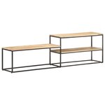 vidaXL Meuble TV 180x30x50 cm Bois de manguier brut