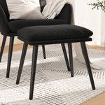 vidaXL Repose-pied Noir 45x29 5x35 cm Velours