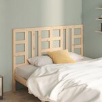 vidaXL Tête de lit 126x4x100 cm Bois massif de pin