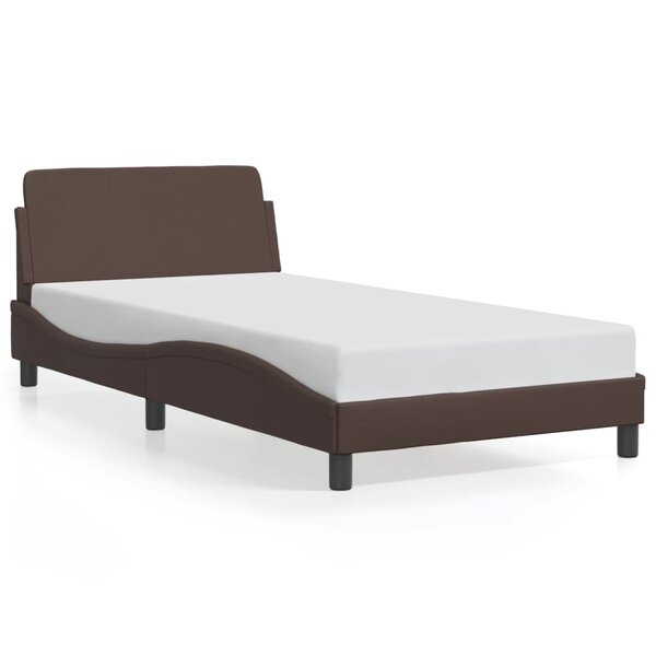 vidaXL Cadre de lit sans matelas marron 100x200 cm similicuir