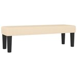 vidaXL Banc Crème 100x30x30 cm Tissu